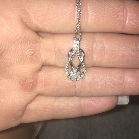 CZ silver necklace - Picture 3 of 3